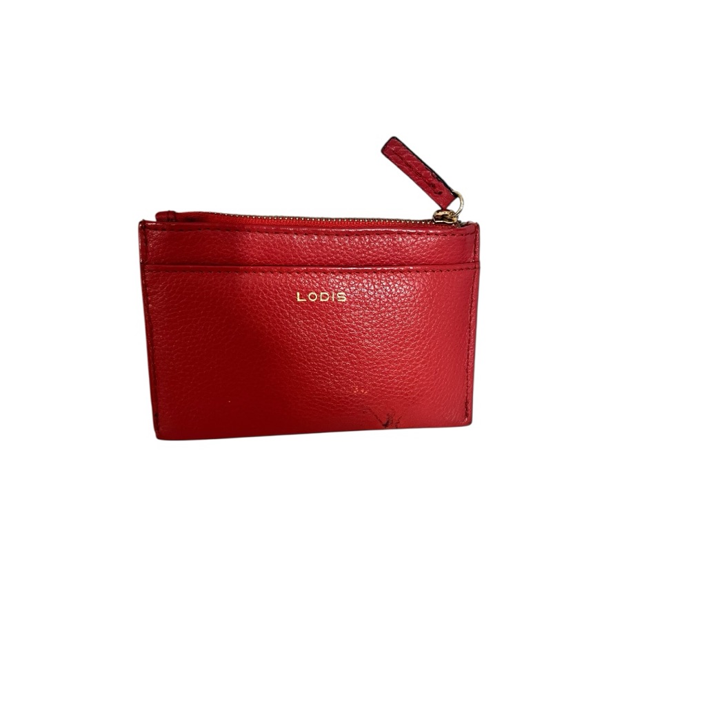 Lodis Vibrant Red Leather Card Holder